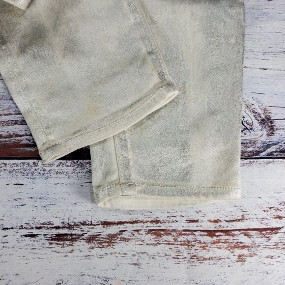 Mother High Waisted Looker Ankle Silver Linings Jeans Women's Size 31 - Picture 10 of 10